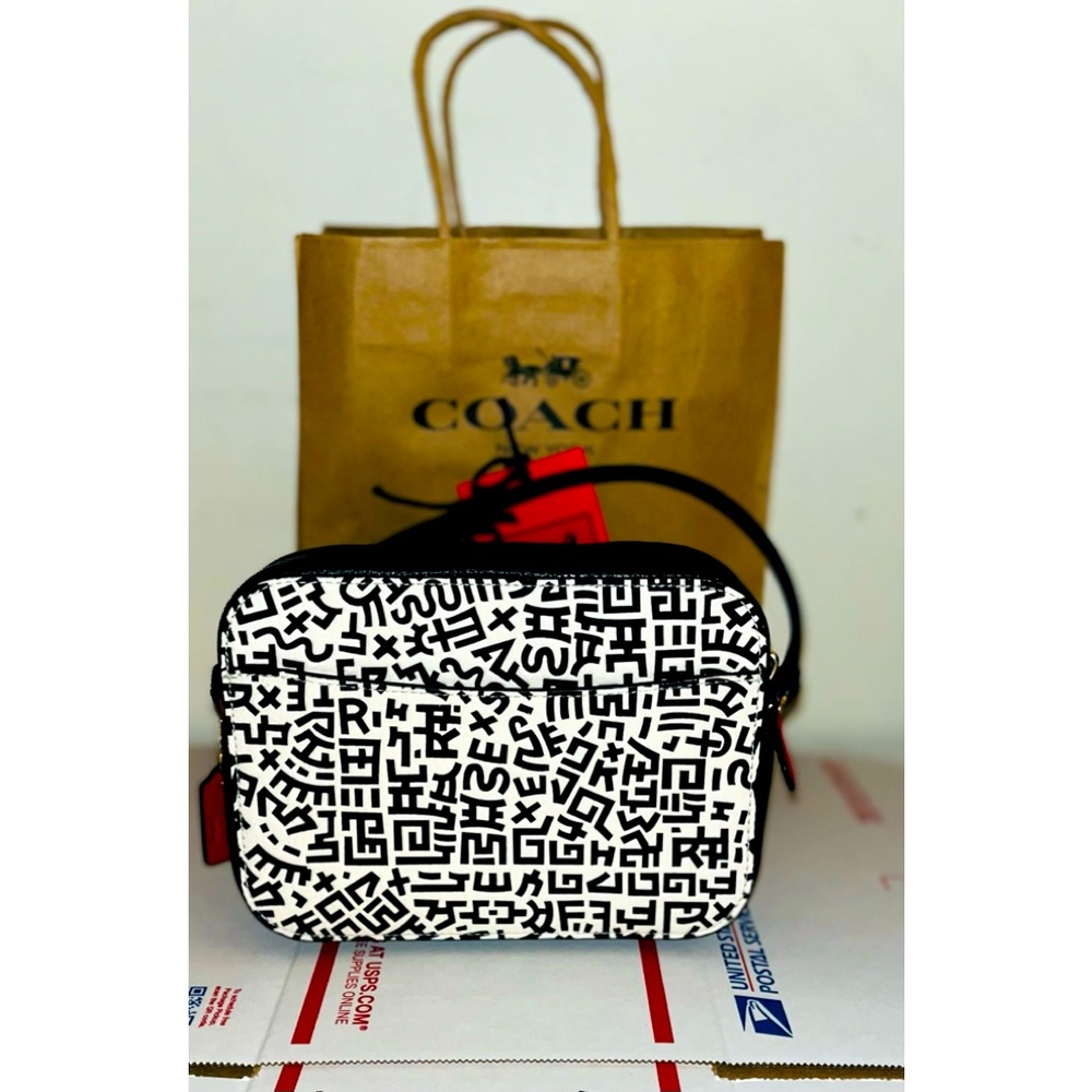 🔥New🔥 Coach (by Keith Haring) x Mickey Mouse Cross-Body Bag - $200 - Picture 2 of 10